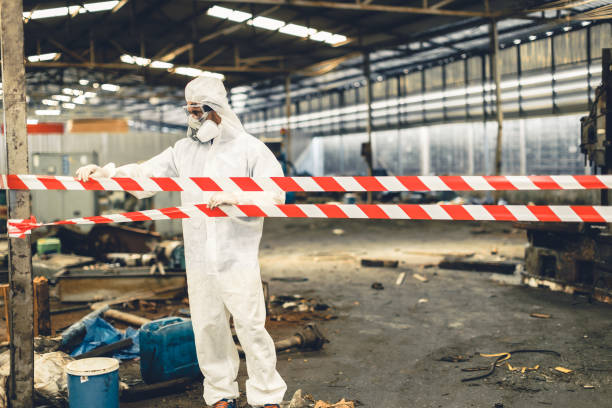 Professional Biohazard technician working in Conover, NC